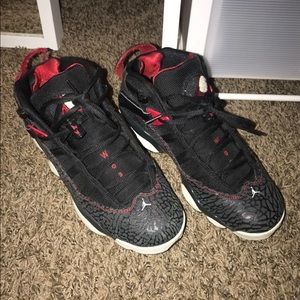 Red & Black Jordan 8s